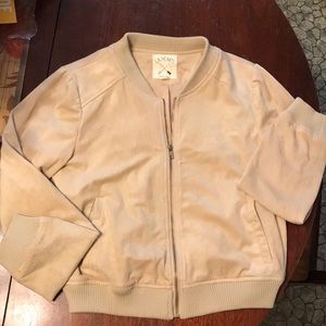 Suede moto jacket